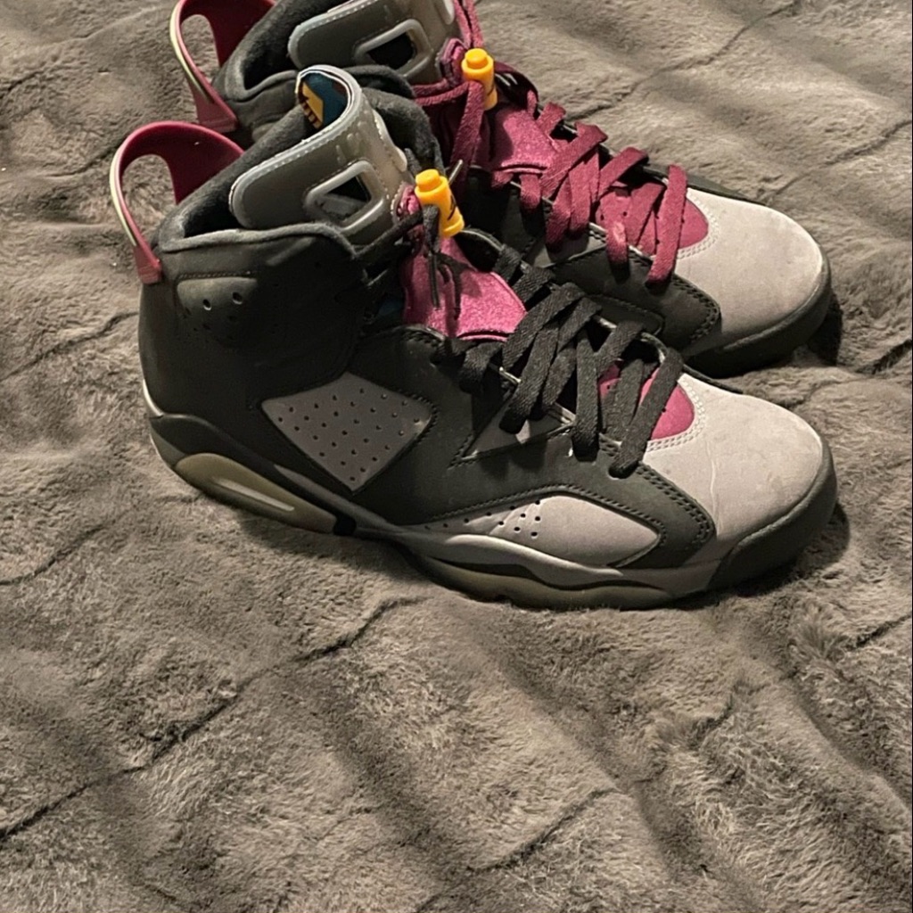 Jordan Kids Sneakers In Black And Pink
